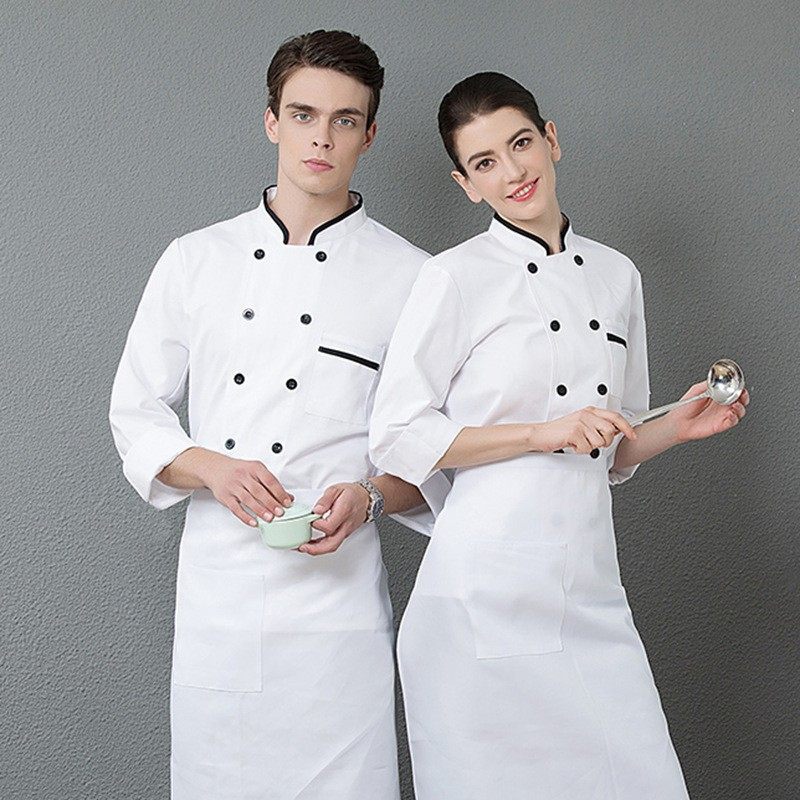 涤棉长短袖厨房工装-B款