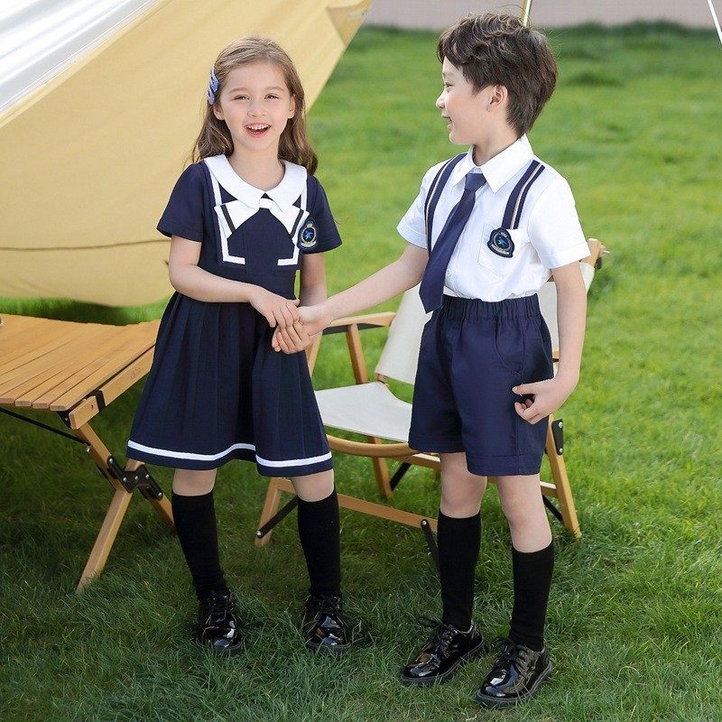 新款幼儿园园服夏款套装表演服