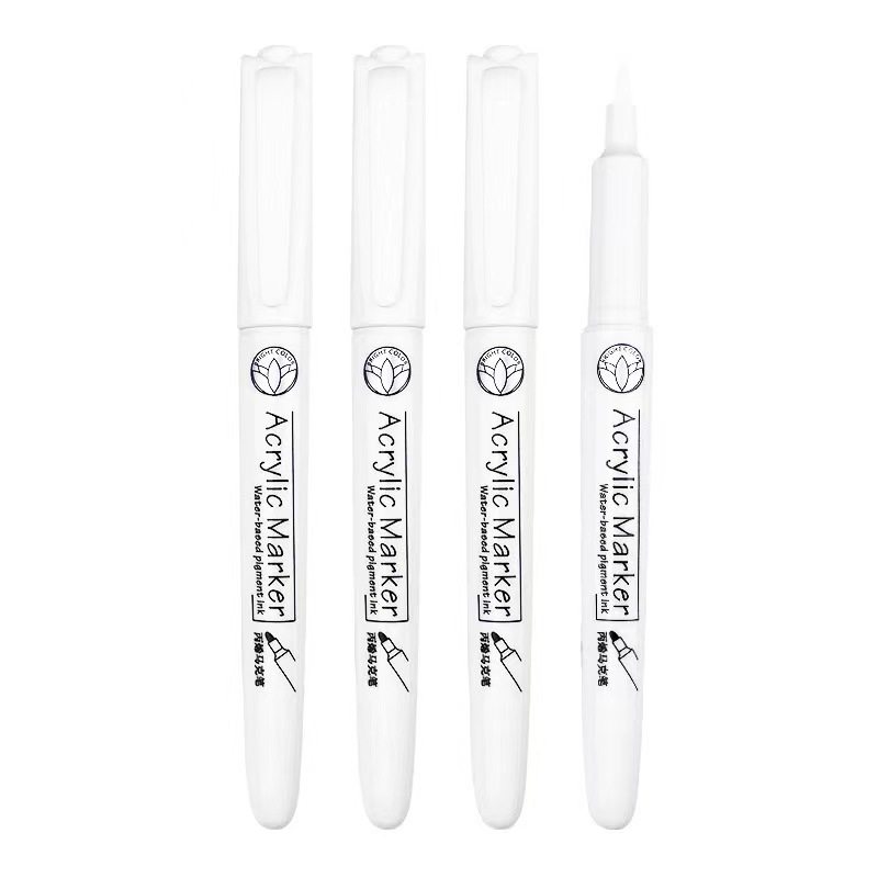 Refillable soft-tipped acrylic marker 12/24 color graffiti opaque water-based marker pen