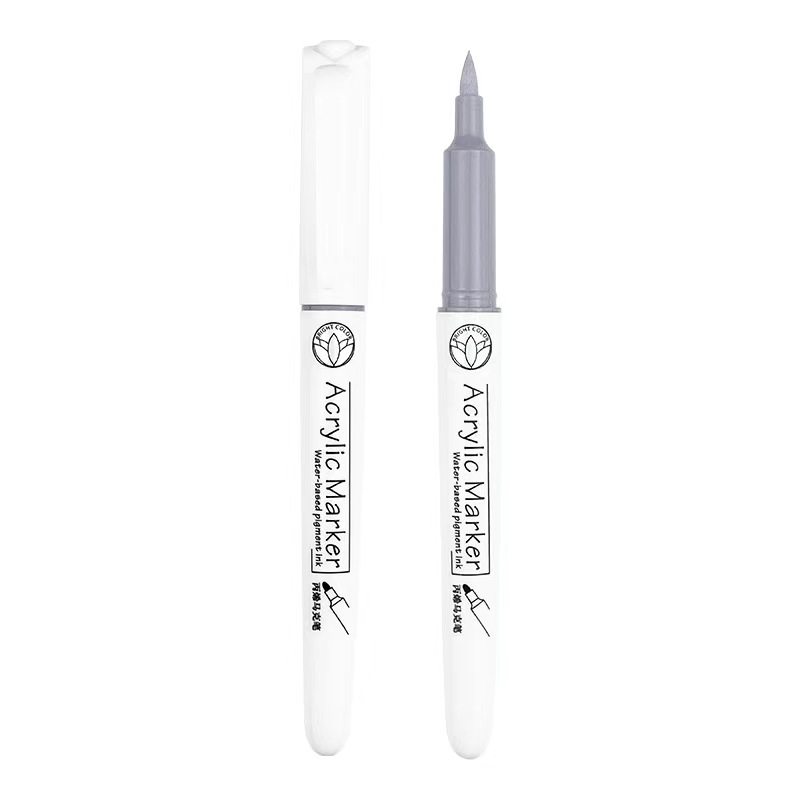 Refillable soft-tipped acrylic marker 12/24 color graffiti opaque water-based marker pen