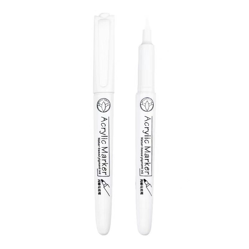 Refillable soft-tipped acrylic marker 12/24 color graffiti opaque water-based marker pen