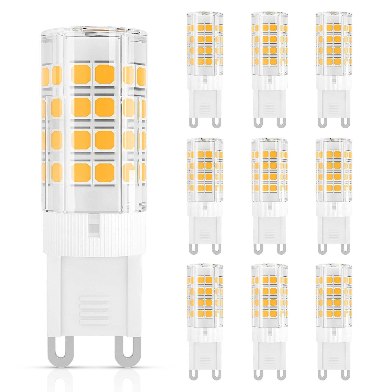 DiCUNO Ampoule LED G9 blanc chaud 3000K, 3W équivalen 40W halogène
