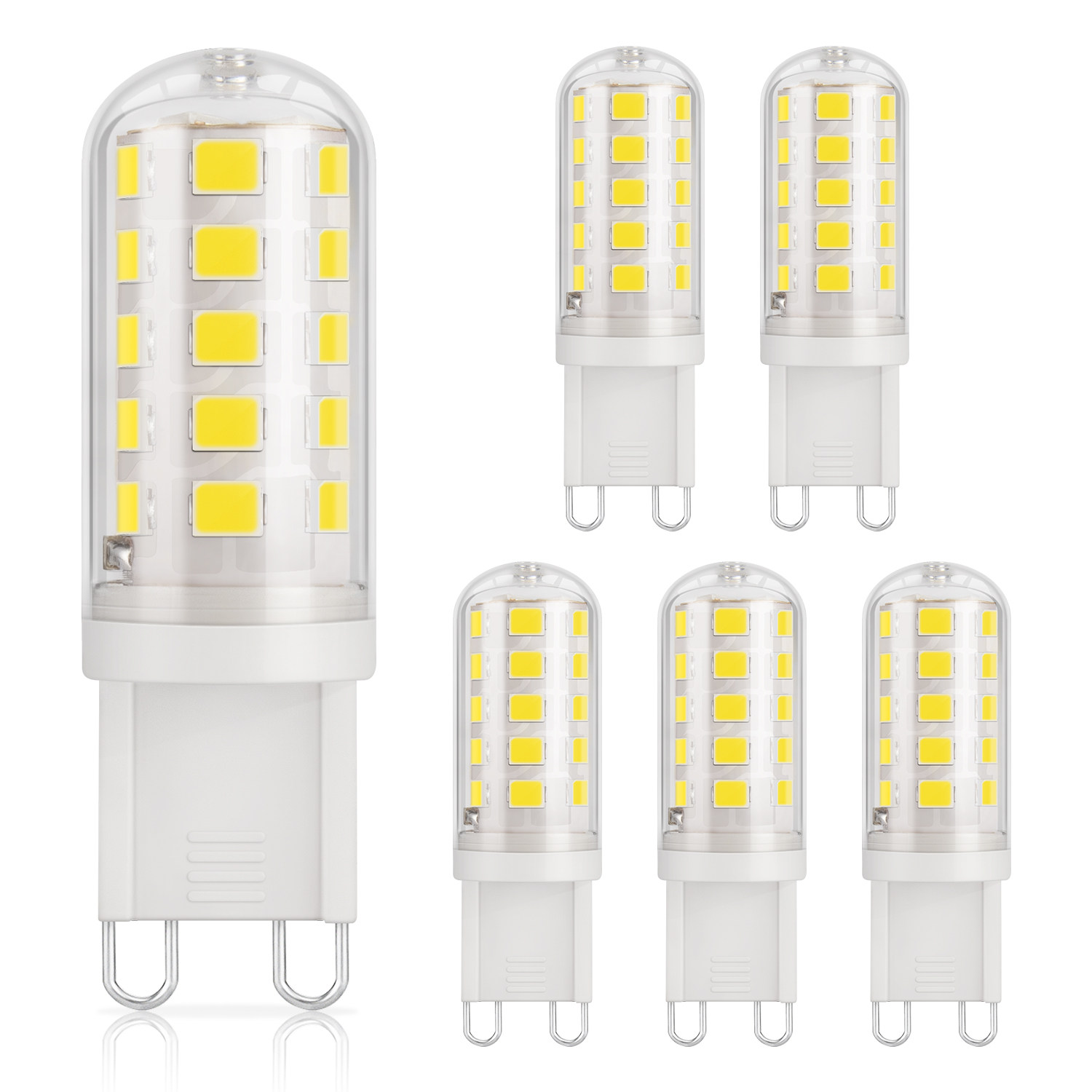Ampoules LED G9, équivalent 40 W (5 W), 450 lm, blanc froid 6000 K