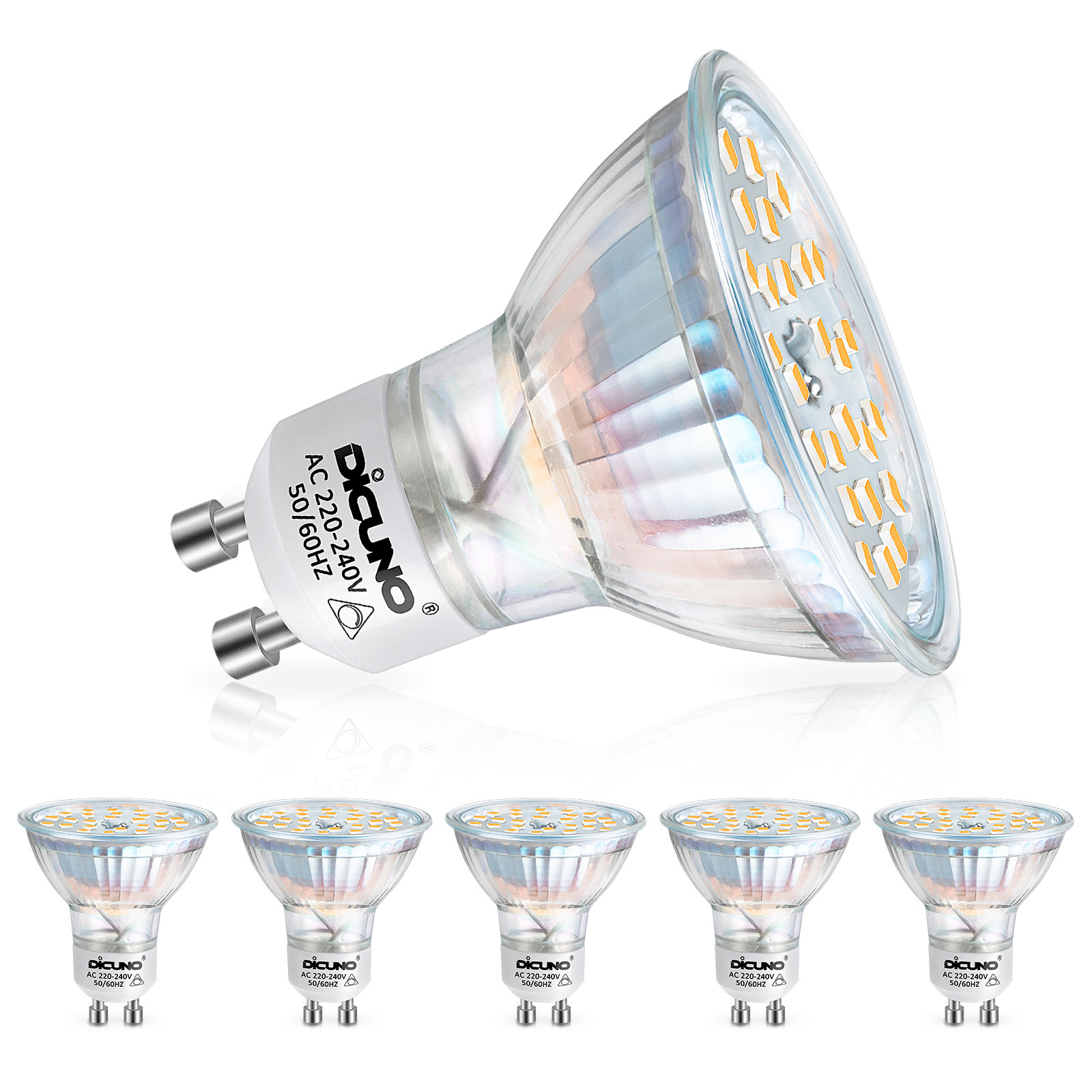 DiCUNO Ampoule LED B22, 9W lampe baïonnette équivalent 60W halogène, Blanc  chaud 2700K, 806LM, CRI 90, Non-dimmable, Ampoule LED standard baïonnette  B22 pour l'éclairage domestique, 6 Pièces : : Luminaires et  Éclairage
