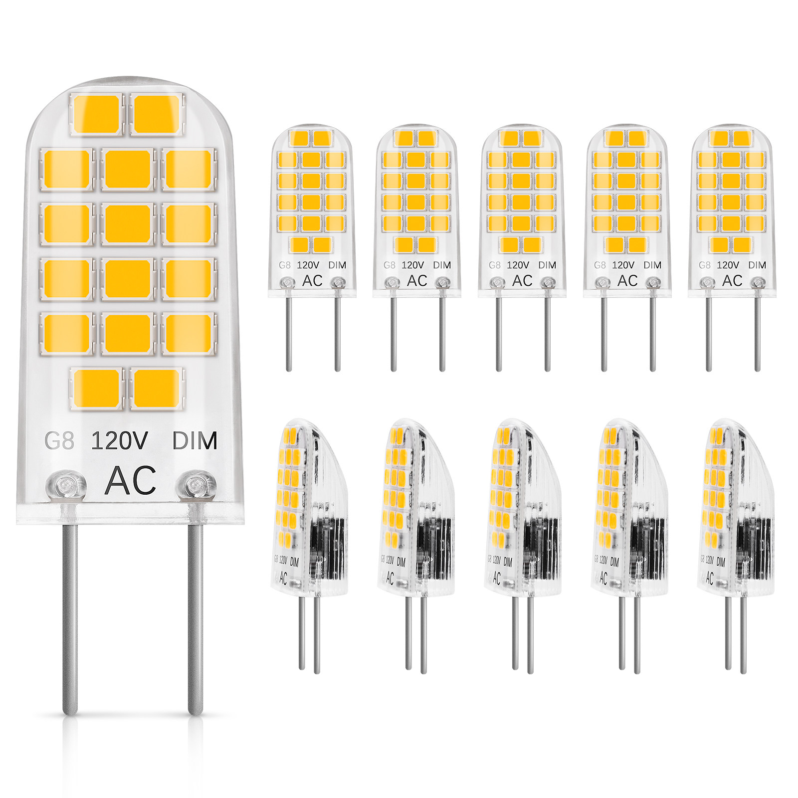 9-LED Back Pin G4 LED Bulb with Sequential Dimming