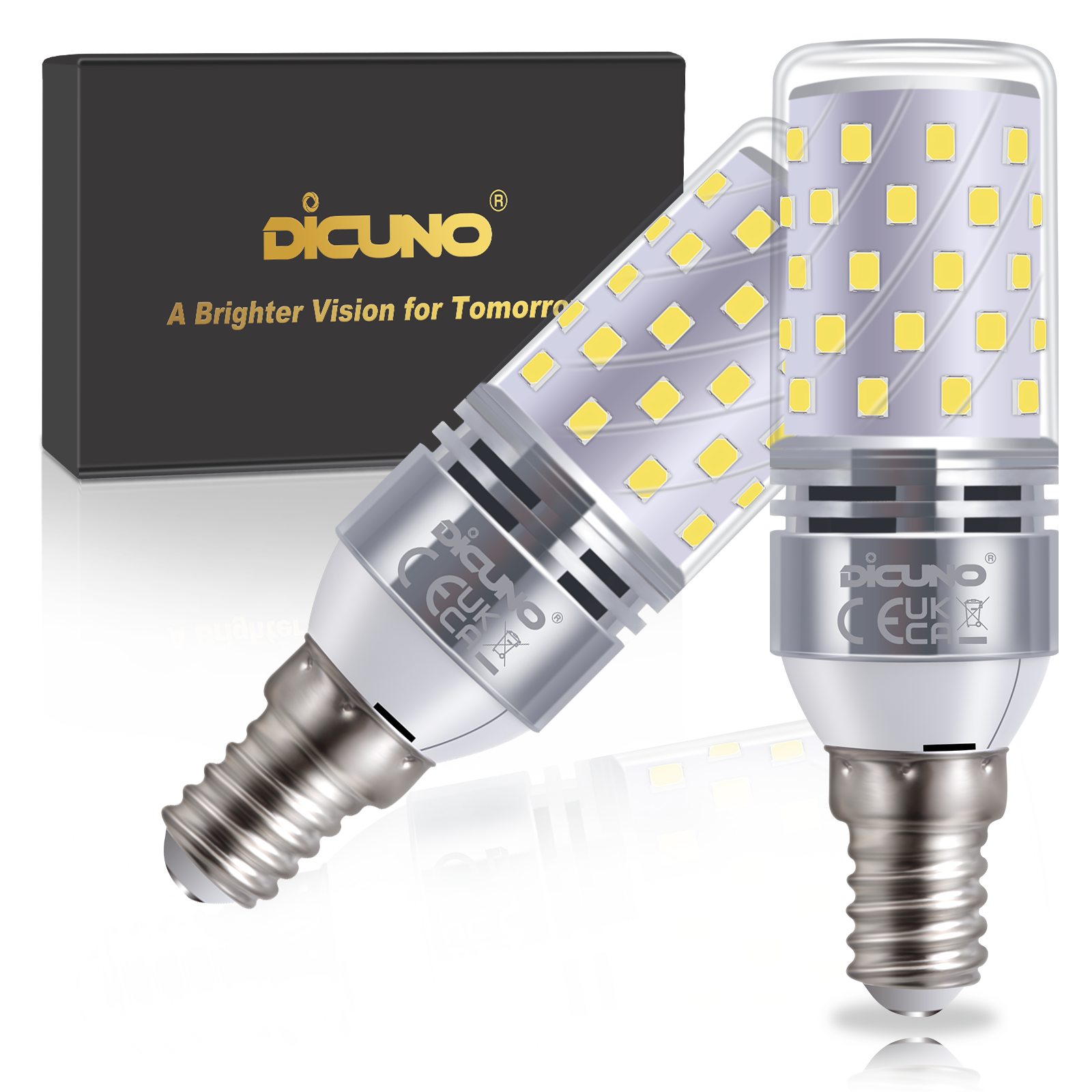 DiCUNO GU10 LED Lampen 5W, Warmweiß 2700K, MR16 LED Reflektor ersatz 50W  Halogenbirne, 400LM, GU10 LED Strahler nicht dimmbar, kein Flackern, 85Ra