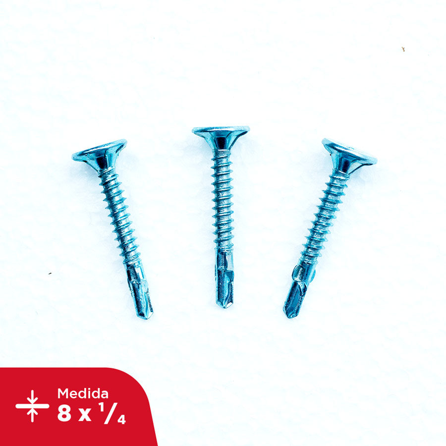 Ciento de tornillo plycem plh8-125 ptek 8×1/4