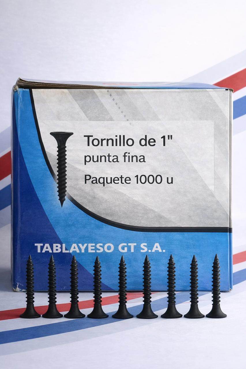 Ciento de tornillo de 1″ punta fina （1000u）