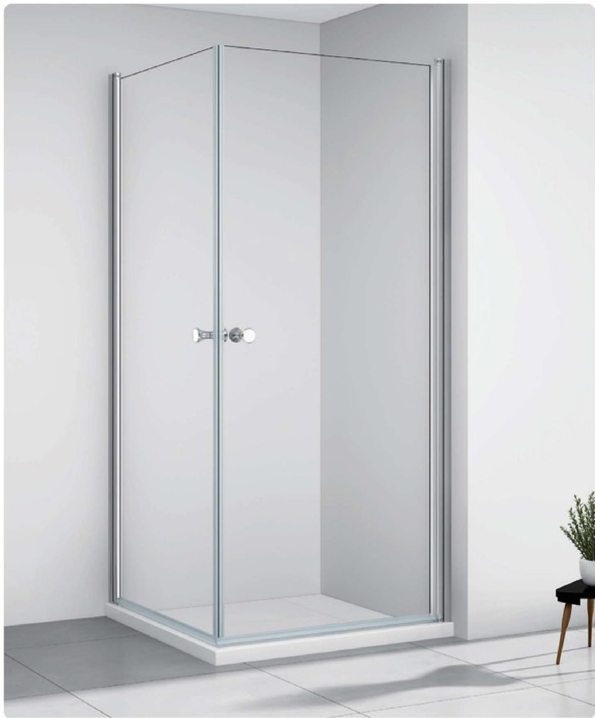 6mm Tempered Glass Custom Size Modern Sliding One-shaped Shower Door Aluminum Profile Frame for Apartment Hotel or Bathroom Enclosure