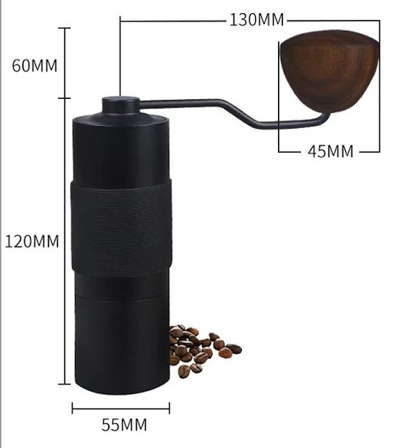 Home Use Professional Espresso Bean Coffee Tool Set Stainless Steel Flat Conical Burr Commercial Manual Coffee Grinder