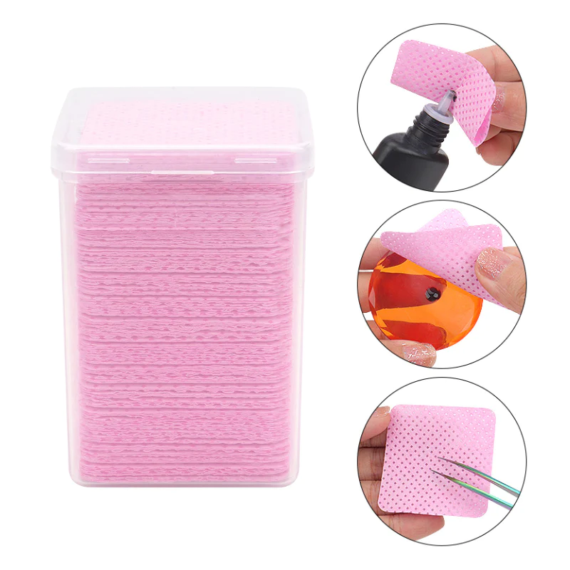 Eyelash Glue Wipes Pink