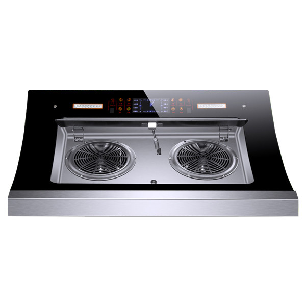 Side suction range hood