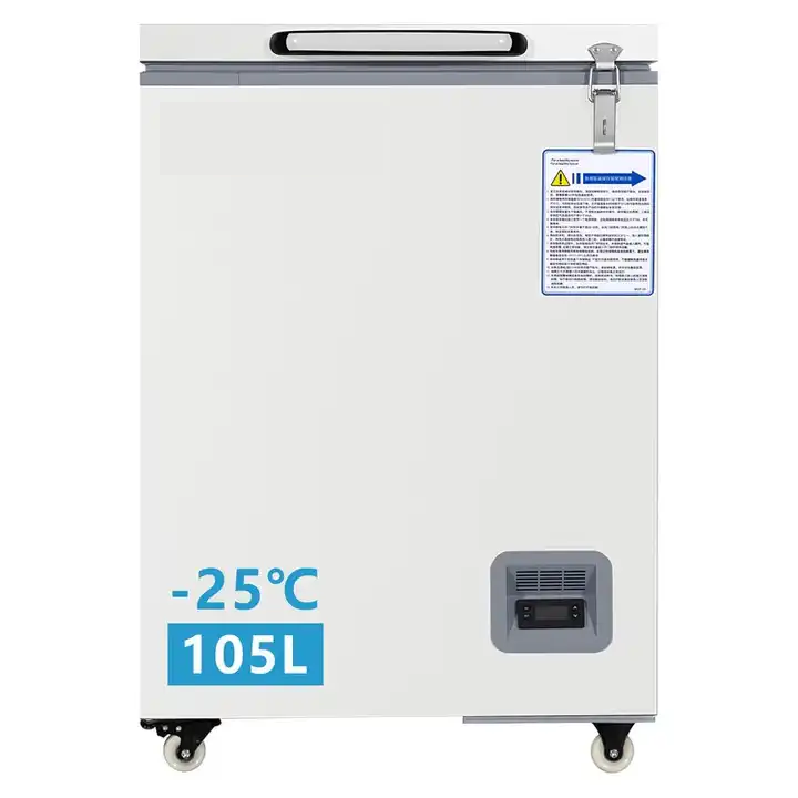 CHEST FREEZER HUA096 Type Freezers Temperature -10 ~ -25 ℃ Climate Type SN/N Temperature Range -10 ~ -25 ℃ Capacity 105L Refrigerant R290 Door Foamed Solid Door /1 Insulation Material PURF (65mm) External Size(W*D*H) mm 670*610*980