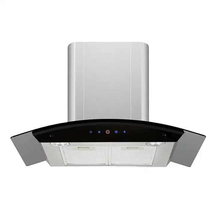 RANGE HOOD HUA101 Air Exhaust Rate Power (W) 165 Voltage (V) 220 Function LOW NOISE Material Stainless Steel+tempered Glass Feature Easy Opertation Light 2X1.5W Led Lamps Filter Aluminum Filters Installation