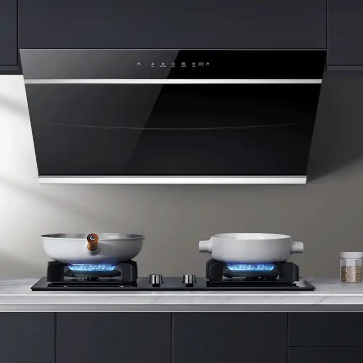 RANGE HOOD HUA113 Voltage (V) 220 Power Source Electric Material Glass+stainless Steel Switch Induction switch Motor Copper Motor Color Black Size 900 * 420 * 520mm