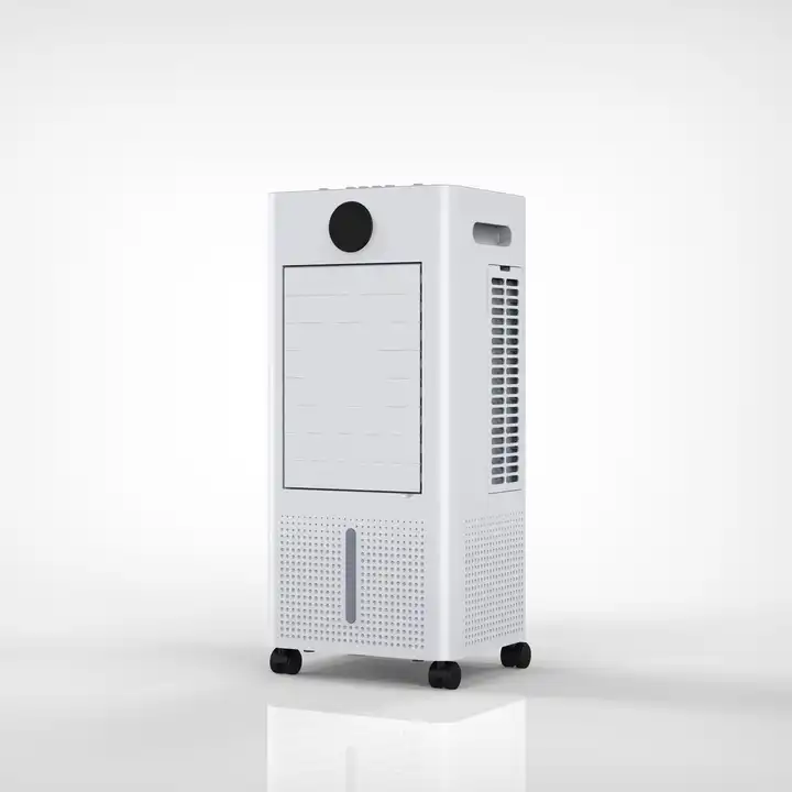 AIR COOLER HUA159  Power Source: Electric Power (W): 45W Voltage (V): 220-240V Timer: Yes Capacity: 6L Speed: 3 Speeds - Low / Normal / High Wind speed: 5-6m/s Noise: ≤65db Product Size: 26*23*59CM