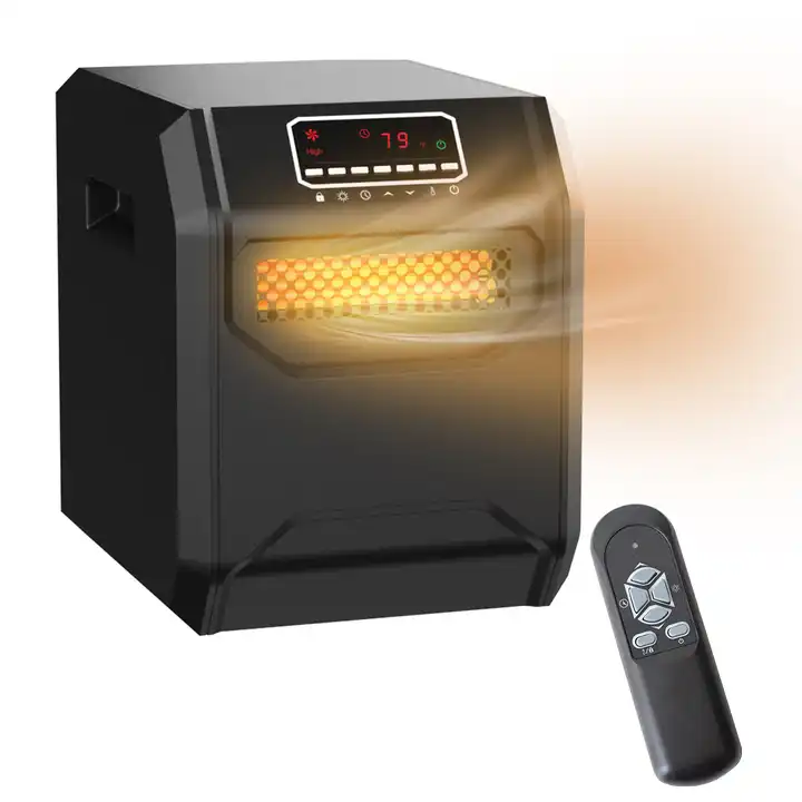 ELECTRIC HEATER HUA188 Rated Power: 1500W/1000W Power Source: Electric App-Controlled: NO Infrared Heater Type: Sun Heater Color: Black Silver 2 Tone Material: ABS+Electronics Finish: Spray painting on plastic Function: Cool and warm wind Feature: Remote controlled Type: Quartz heat tube Specification: 39.5x 33.5x 44.5cm