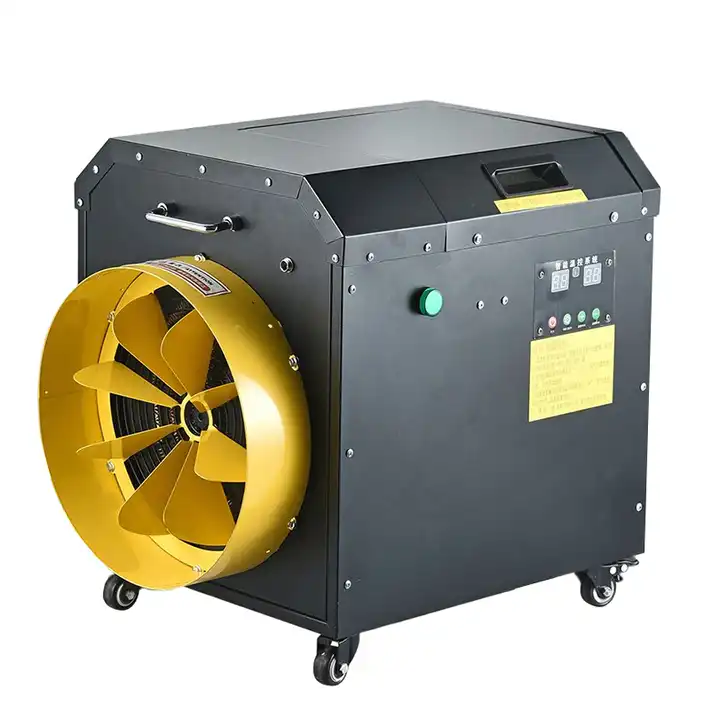 KEROSENE HEATER HUA215 Power Source: Electric, Gas App-Controlled: Yes Number of Bulbs: 0 Fuel: Industrial fuel Diesel kerosene oil heating area: 150-180 ㎡ air output: 3200 m³/h power: 30 kw frequency: 50 HZ Waterproof: Yes Overheater protection: Yes Flame-out protection: Yes Voltage: 380v-400v/50HZ Power: 30 KW Large calorie: 25800