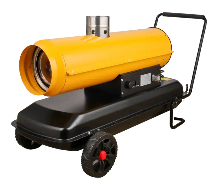 KEROSENE HEATER HUA218 Weight	: 32.6 KG Material: Stainless steel Dimension(L*W*H): 1150*530*660 mm Core Components: Gear, Pump Air flow volume: 1100m³ Tank capacity: 65L Setting Temp: 0-99℃ Fuel consumption: 2.4kg/H Continuous service time/Tank	: 22H Heating power: 30KW Motor power: 340W Power supply: 220-240V～50Hz Air flow volume:1100 m³/h Continuous service time: 22H N.W./G.W.: 29/32.6kg