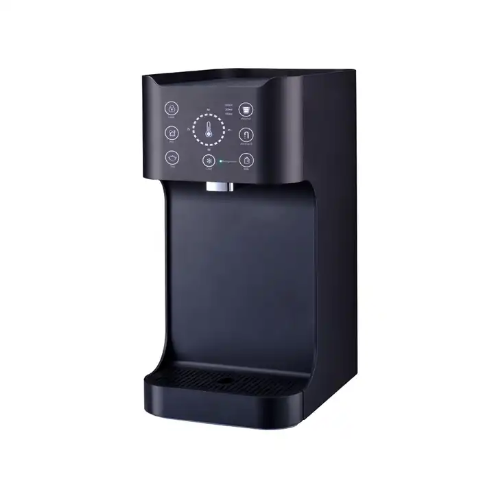 WATER DISPENSER HUA249 Dimensions (L x W x H (Inches): 18x 28 x 39.8CM Housing Material: Plastic Installation: Desktop Heating power: 2130w Cooling power	: 70w Heating water/Capacity: 45℃, 70℃, 85℃, 100℃/2130W Cooling water/Capacity: 10-15℃/70W Product Size: 18*28*39.8cm Packing Size: 31*23*45.5cm Rated Voltage/Frequency: 110-127V~/220-240V~ 50-60Hz Material: ABS plastic