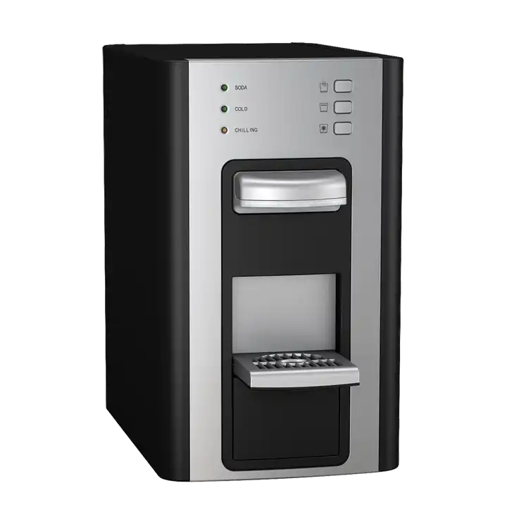 WATER DISPENSER HUA252 App-Controlled: Yes Dimensions (L x W x H (Inches): 23(W) x 39(D) x 39(H) cm Housing Material: Plastic Power (W): 600 Voltage (V): 220 Installation: Desktop Function: Hot Water Cold Water Feature	: Compact Size Usage: Directly Drinking Water Water dispenser: POU Hot Chilling capacity: Up to 20 liter per hour Heating capacity: Up to 12 liter per hour Power Consumption: Hot water 500w / cold water 100w