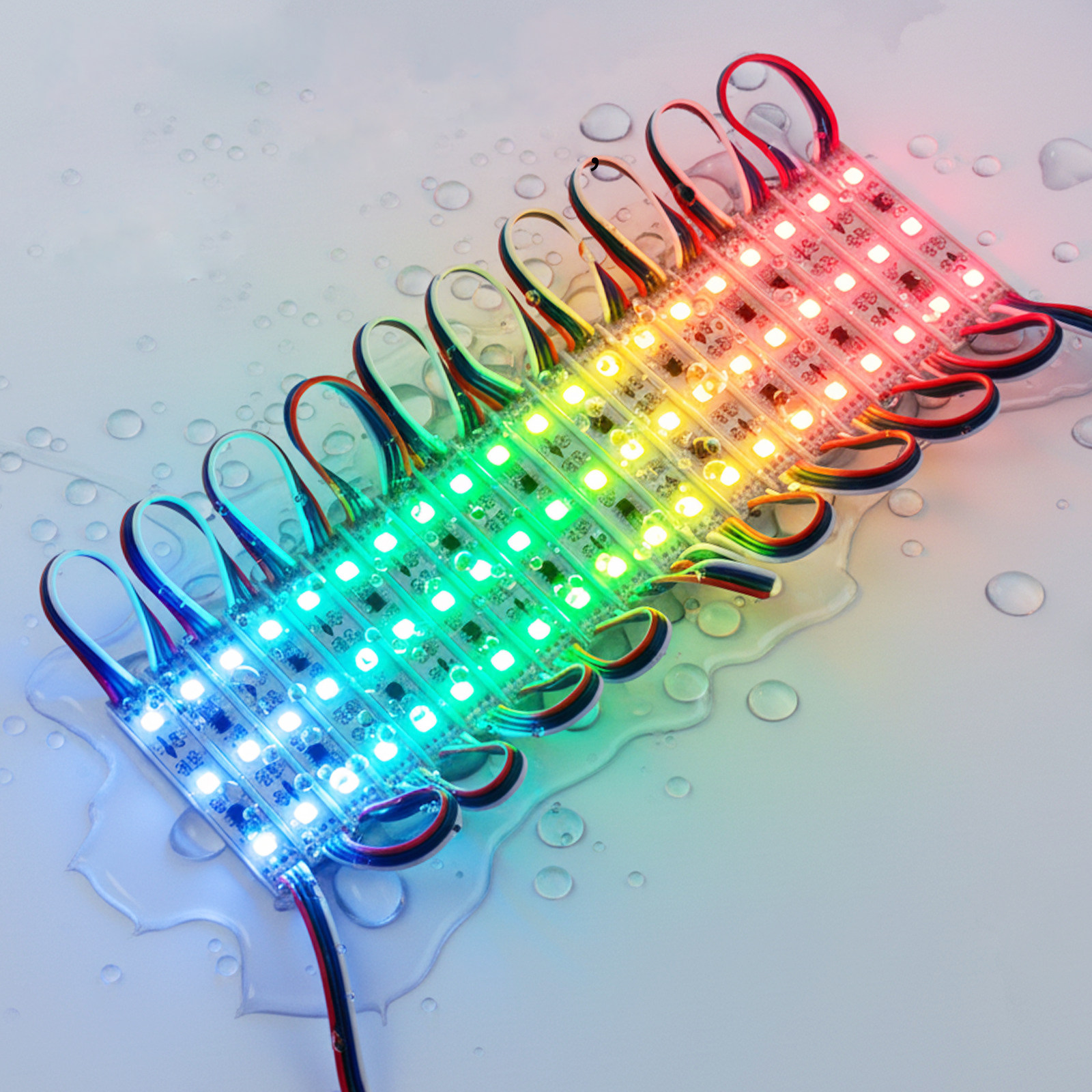 12V RGB Led Module RGBW 3 Led Light Full Color Mini SMD 5050 Led Modules for Light Box