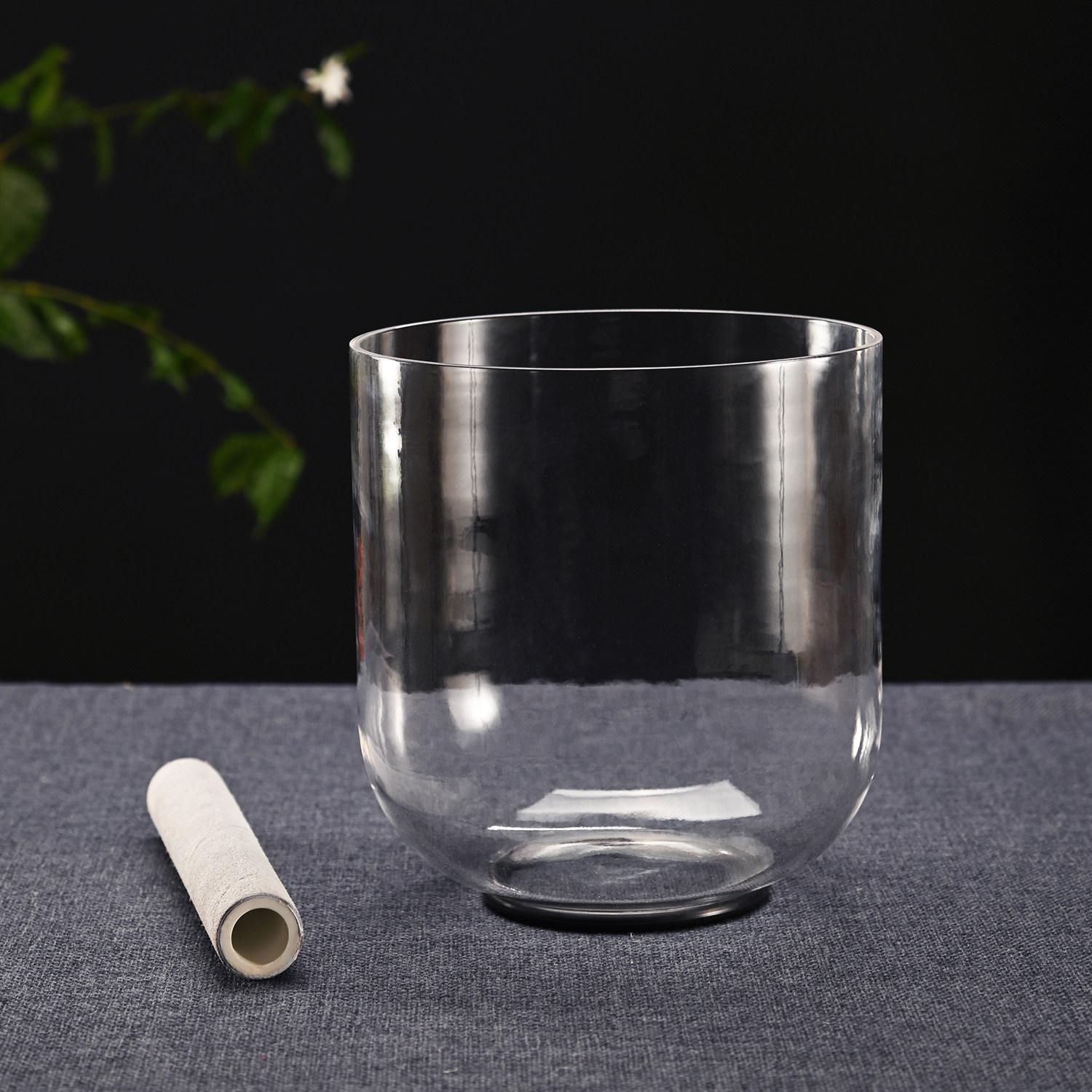 clear crystal singing bowl #YS0048