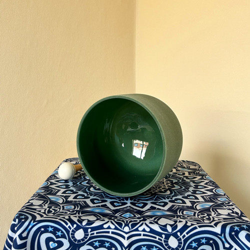 emerald gemstone singing bowl ＃YS0102