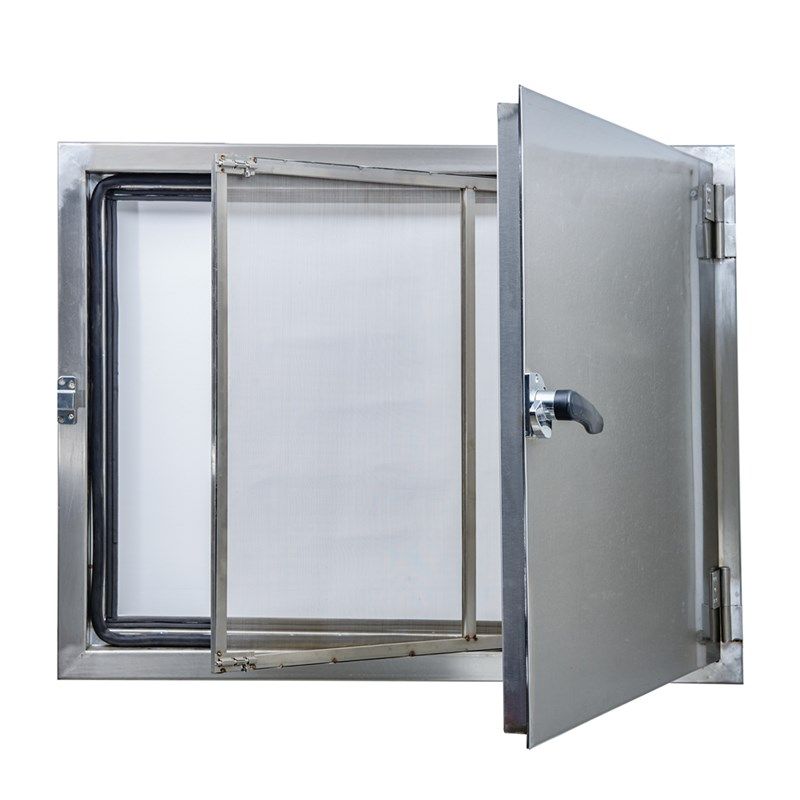 Double layer stainless steel inner window