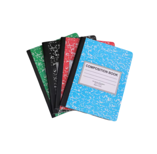 FCYN002 Composition Book Student Writing Journal Lined Paper Marble Hardcover B5 100 Sheets Thread Sewing Exercise Book