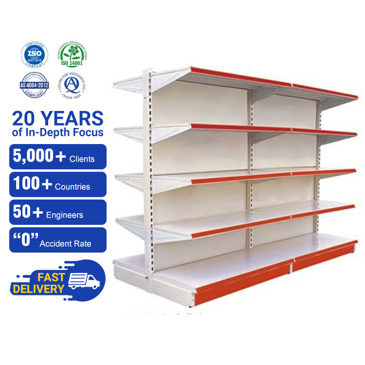 Supermarket shelves