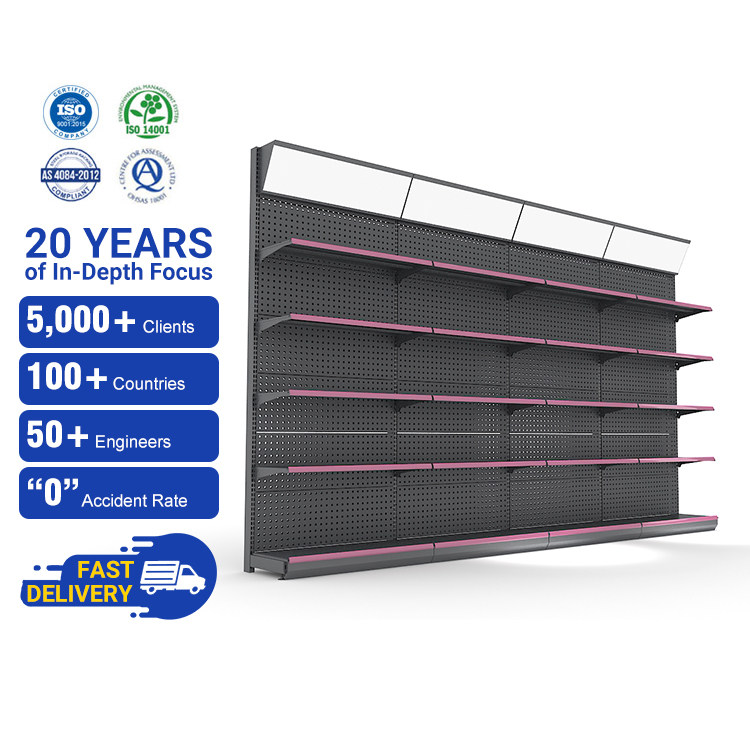 Supermarket shelves