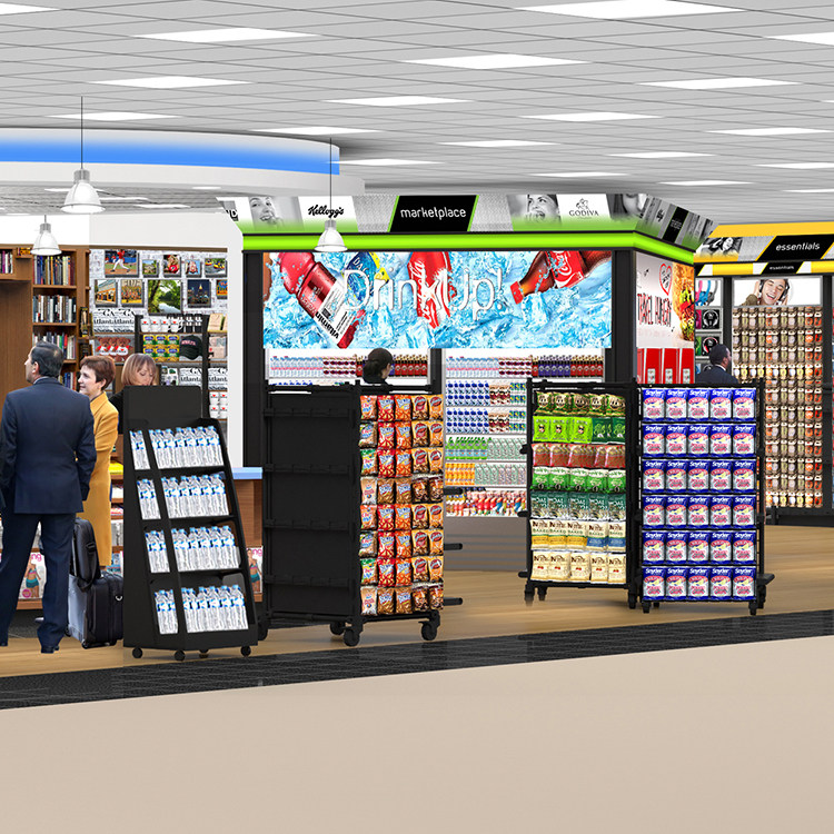 Supermarket shelves