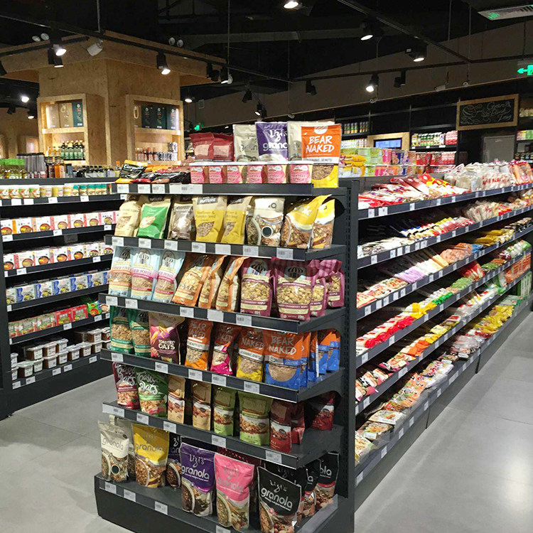 Supermarket shelves