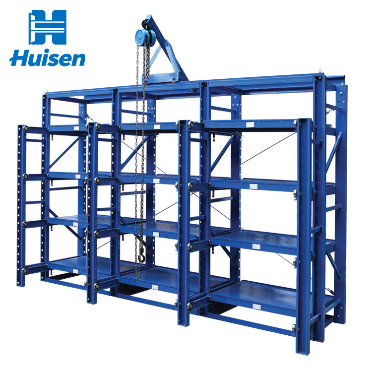 Mold rack-fully open