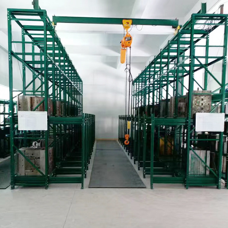 Mold rack-fully open
