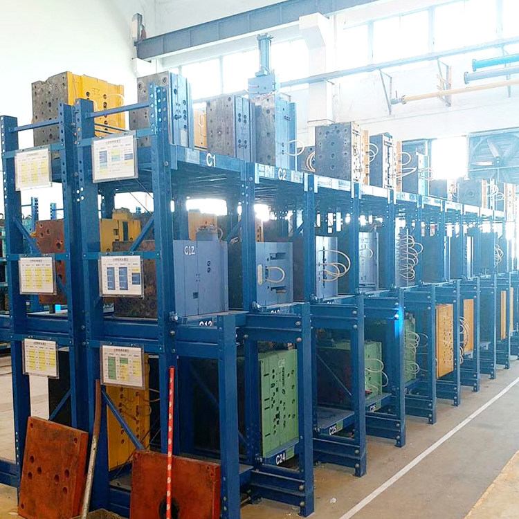 Mold rack-fully open