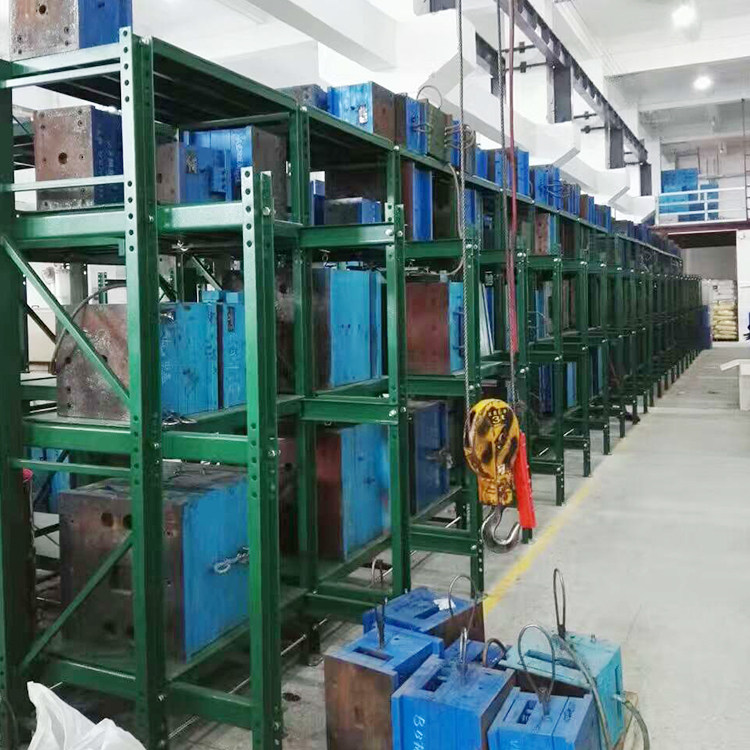 Mold rack-fully open