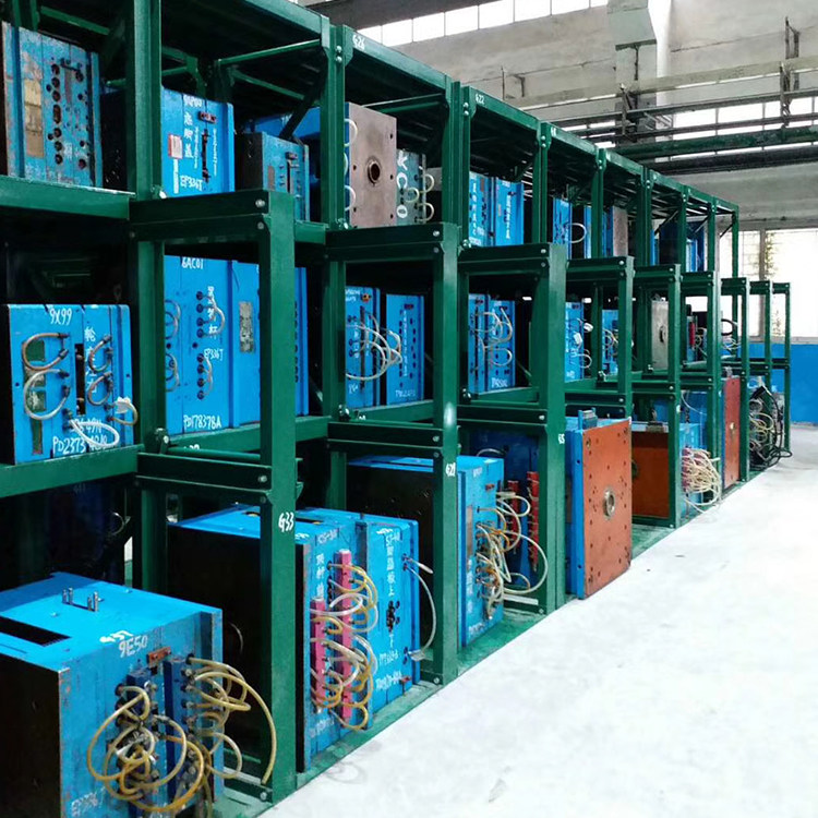 Mold rack-fully open