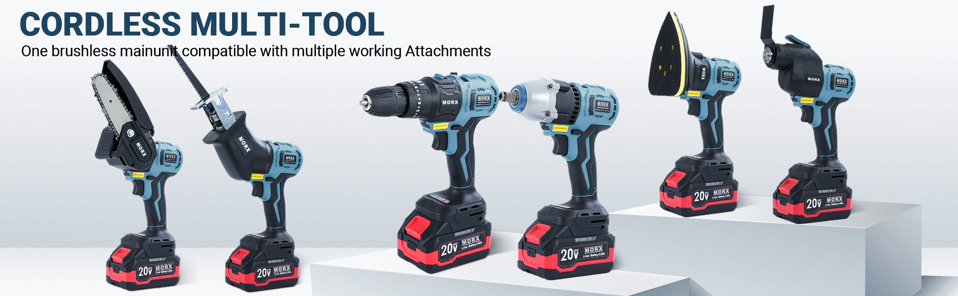 Multiple head electric tools