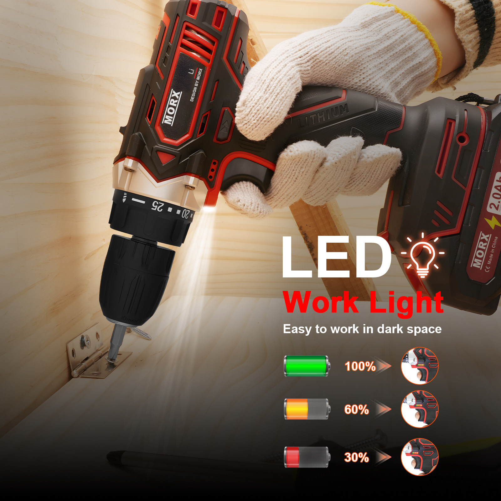 Lithium battery drill