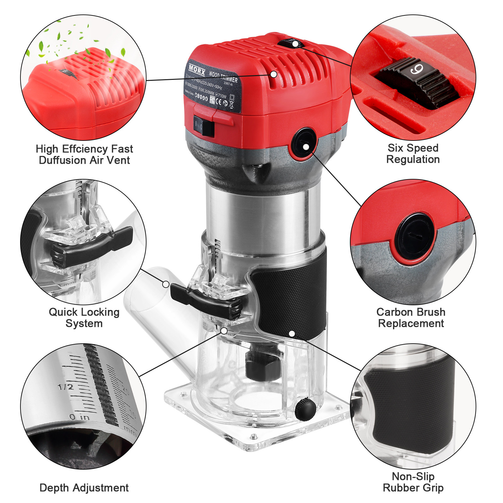 All-aluminum edge trimmer