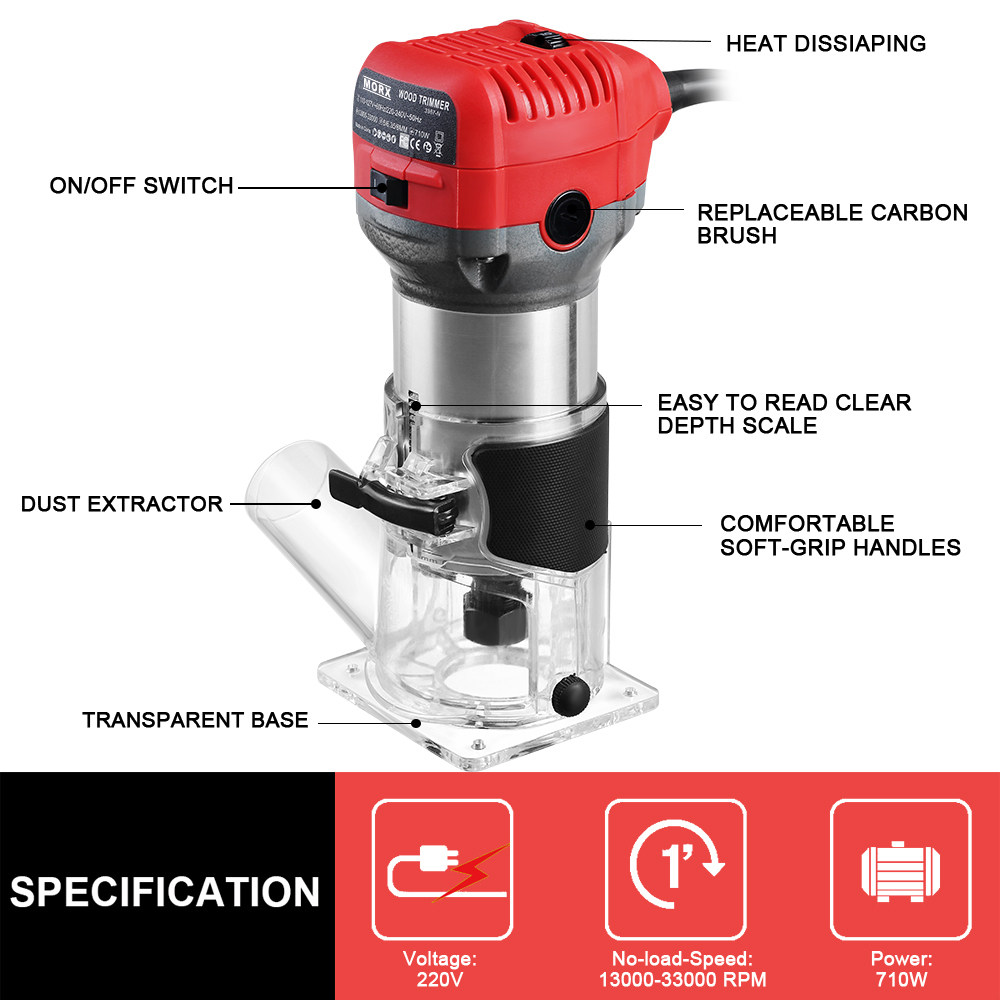 All-aluminum edge trimmer