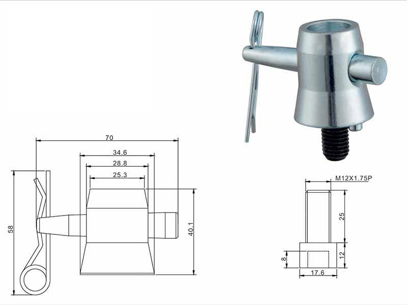 Triangle truss Base 290mm HS-TT-L29L40-base