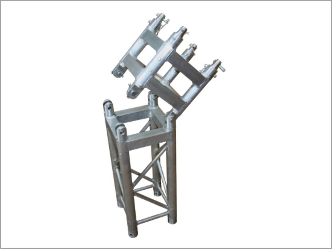 Square truss ground support