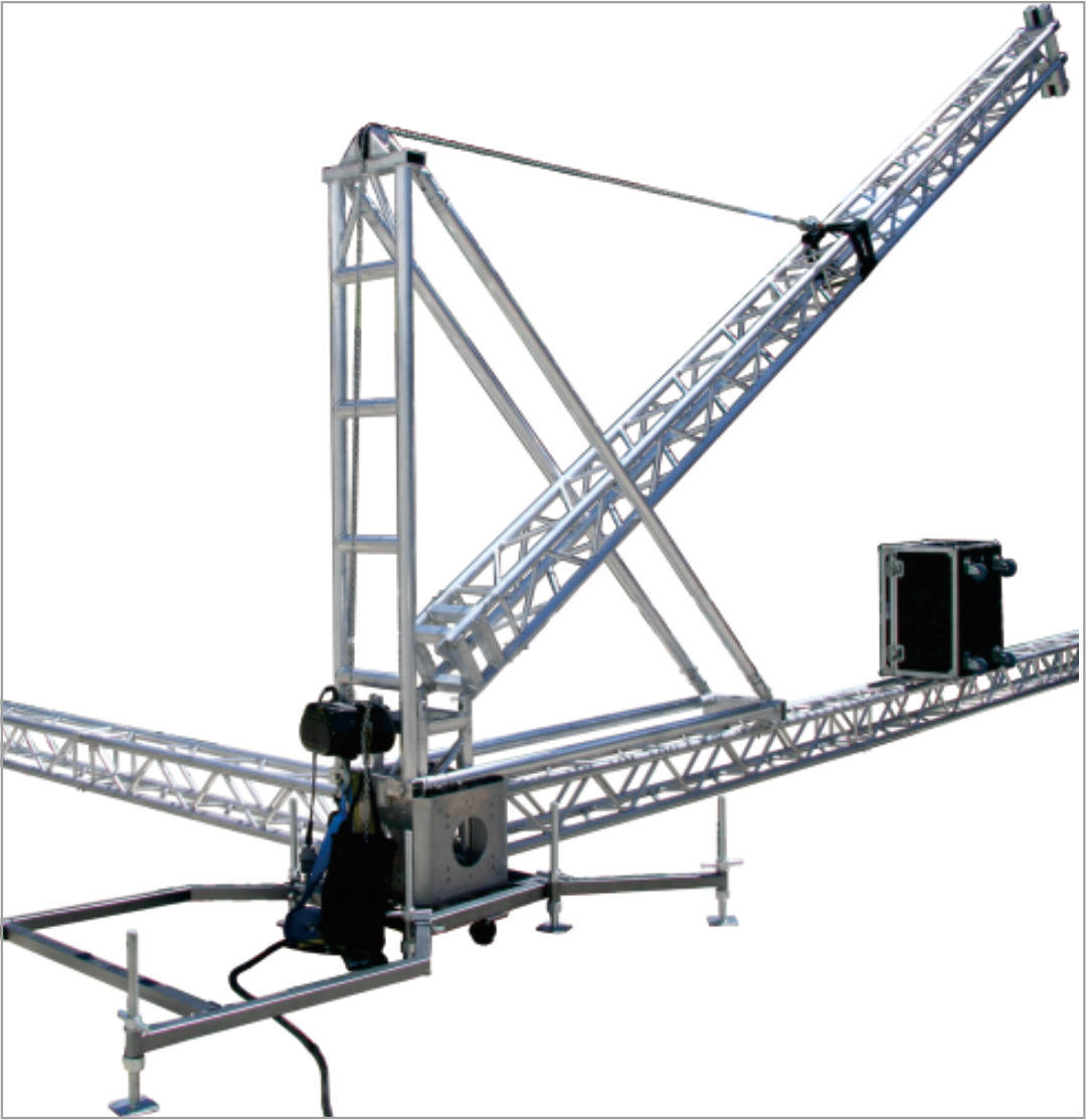 Square truss ground support