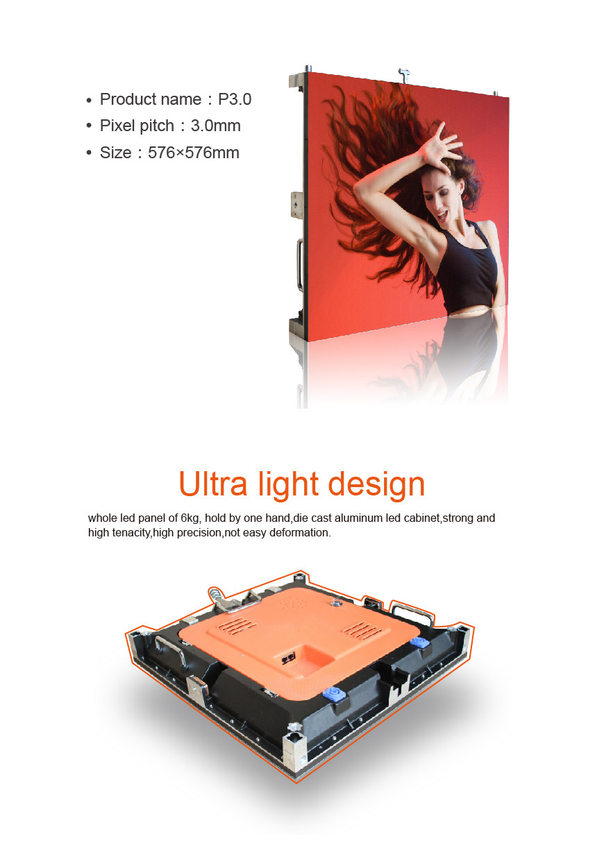 P3  High definition Led display  HS-LDP3IN