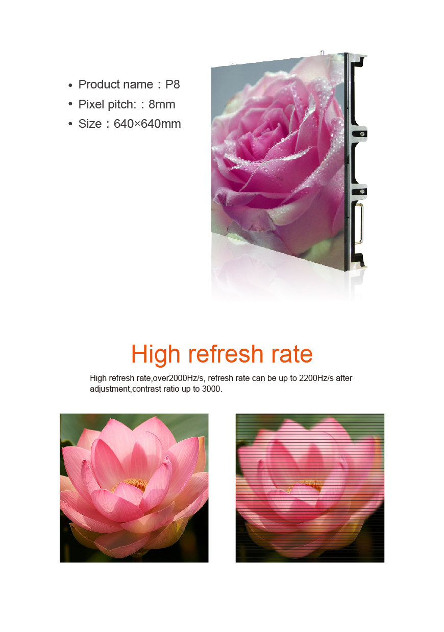 P8 High definition Rental Led display outdoor  HS-LDP8out-R