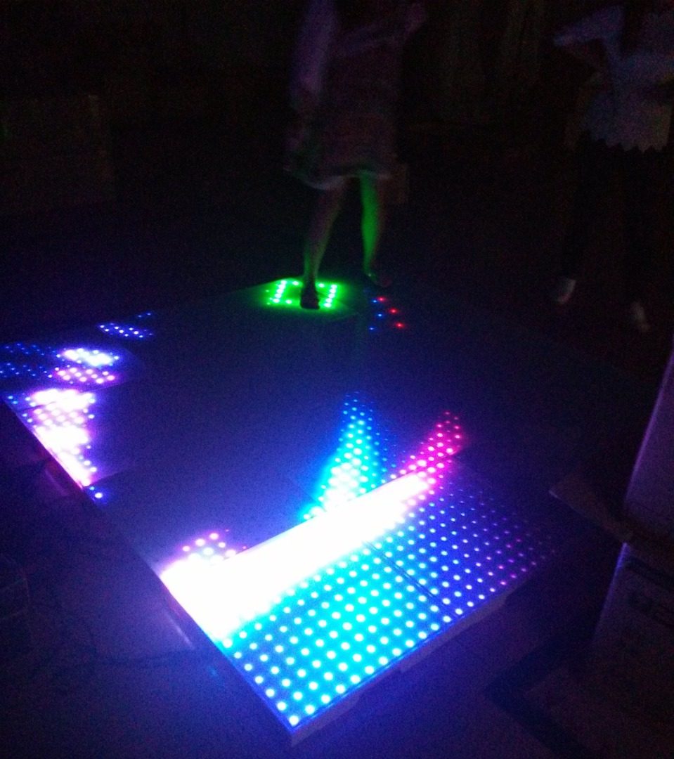 LED interactive dance floors HS-IDF64