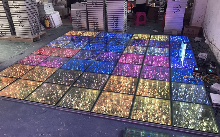 Full color led Starry dance floor (with interactive) HS-SDF03